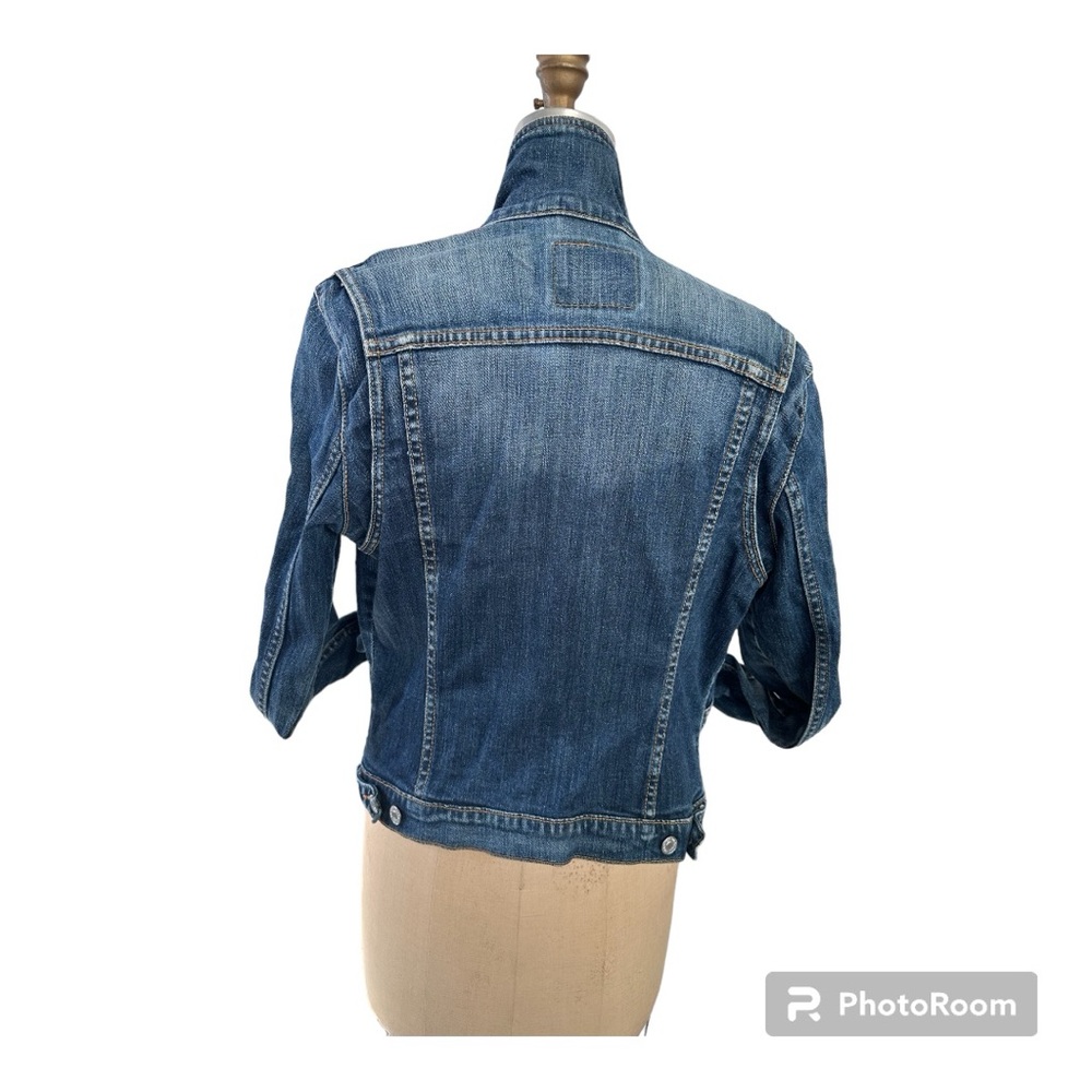 Vintage Levi’s Denim Jacket Size Small Indigo Blue Jean Jacket Pre-Loved - Picture 4 of 10